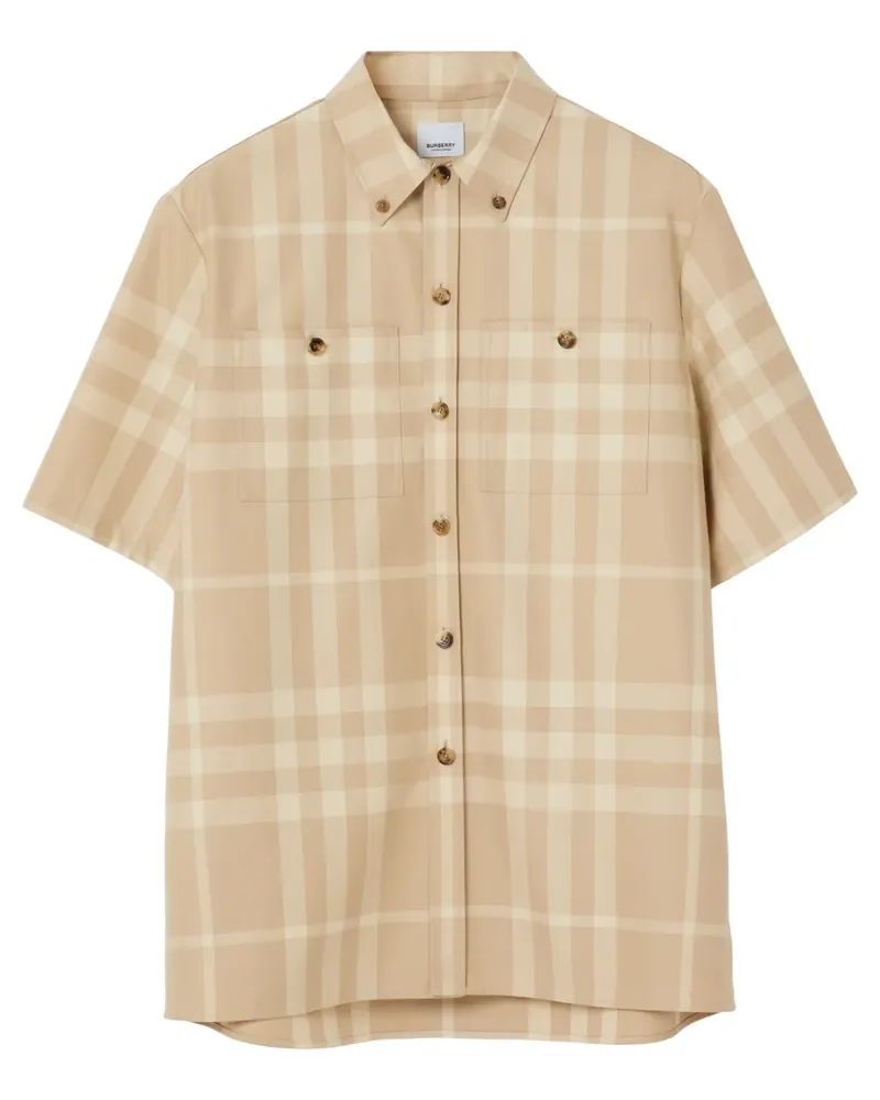 Burberry Hemd mit Karomuster - Nude Nude