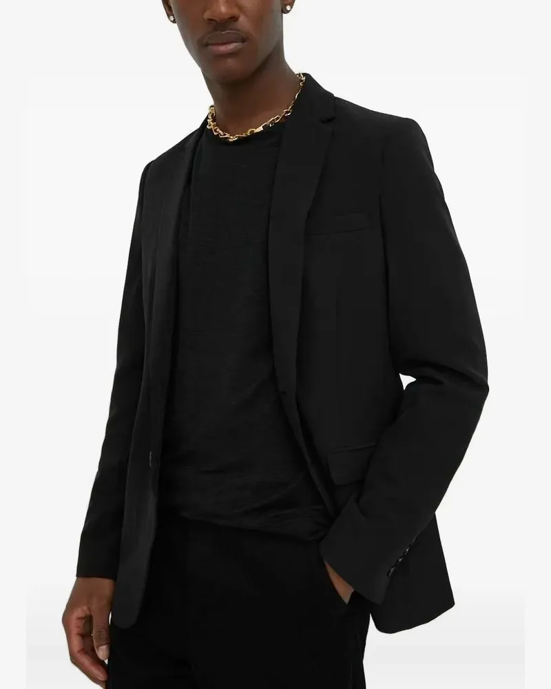 BRUUNS BAZAAR Blazer mit fallendem Revers - Schwarz Schwarz