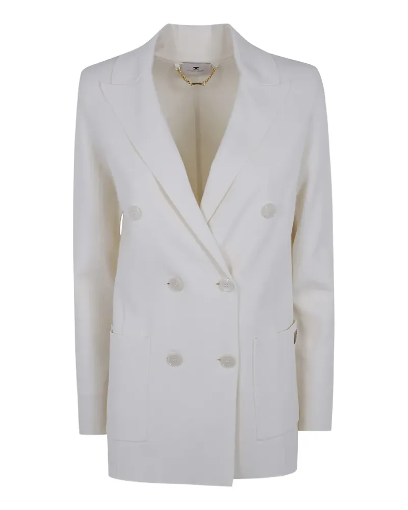 Elisabetta Franchi Doppelreihiger Blazer - Nude Nude
