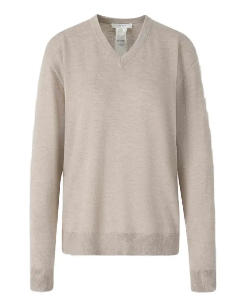 The Row Nian V-neck sweater - Nude Nude