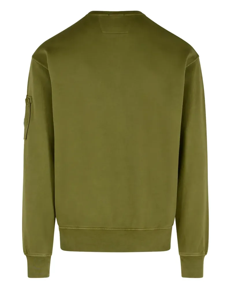 C.P. Company Geripptes Sweatshirt mit rundem Ausschnitt - Grün Grün