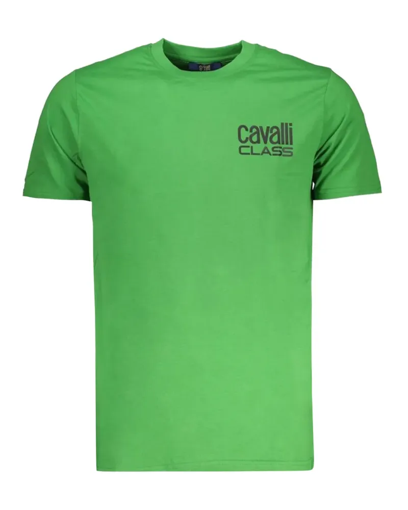 Roberto Cavalli logo-print T-shirt - Grün Grün