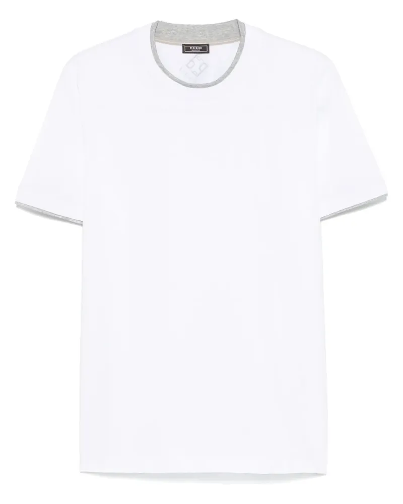 Peserico T-Shirt aus Baumwolljersey - Weiß Weiß