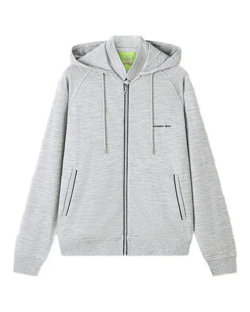 Shanghai Tang logo-detail hoodie - Grau Grau