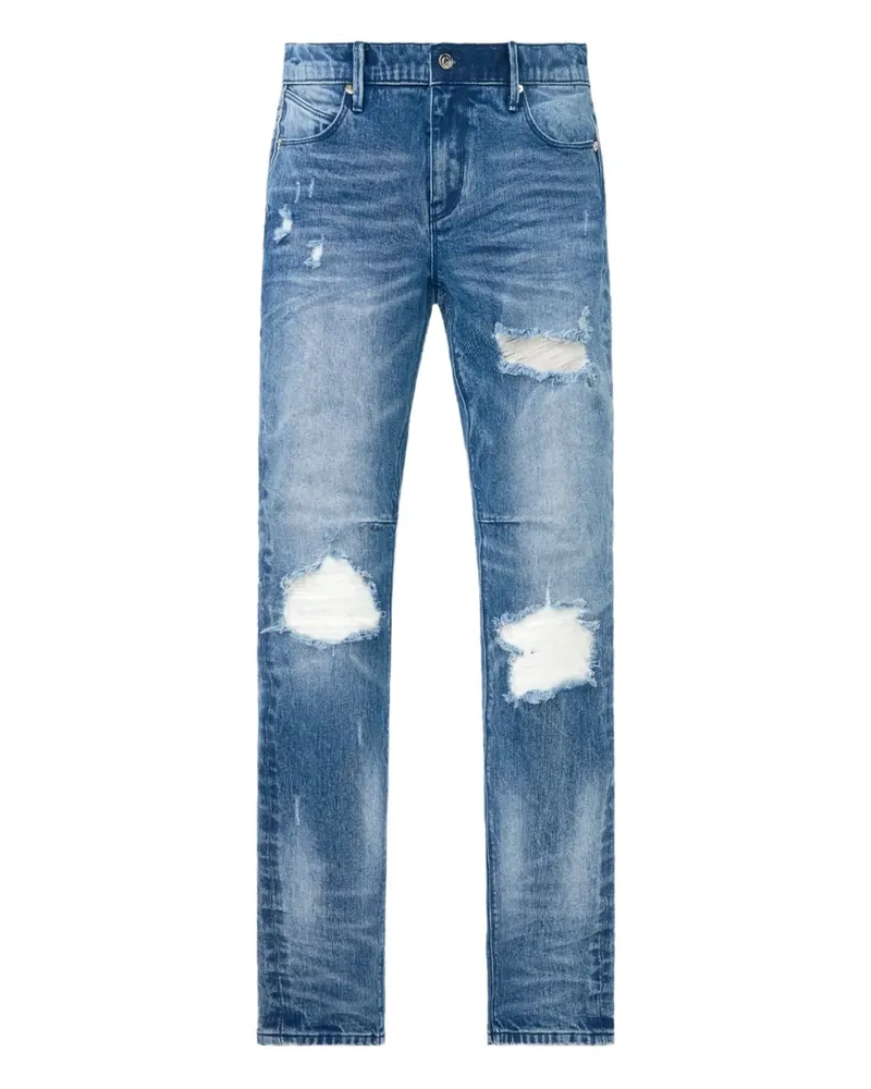 RTA Clayton Skinny-Jeans im Distressed-Look - Blau Blau