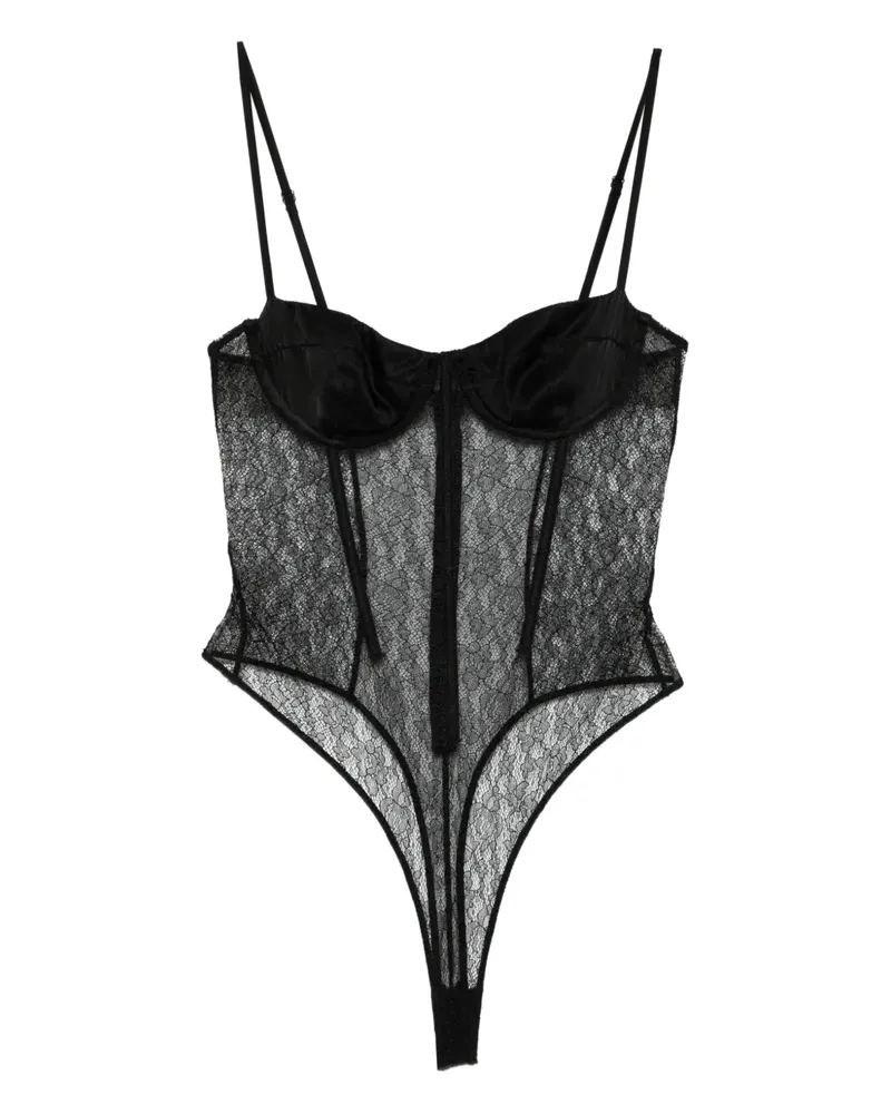 Kiki De Montparnasse Petite Fleur Body - Schwarz Schwarz