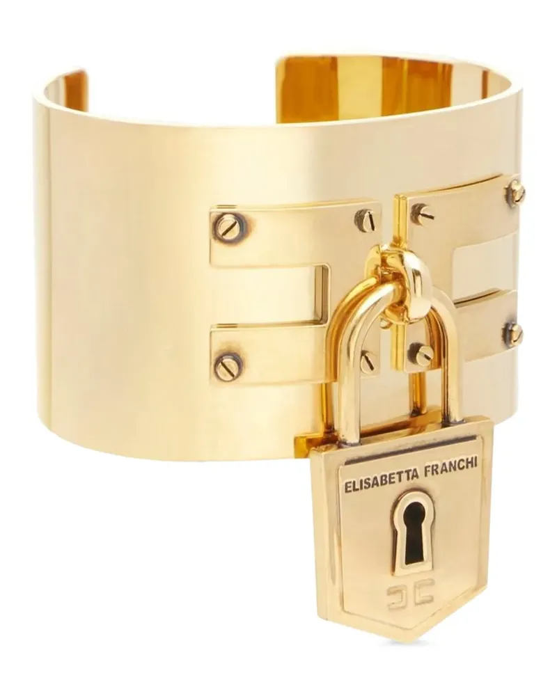 Elisabetta Franchi Festes Armband mit Schloss - Gold Gold