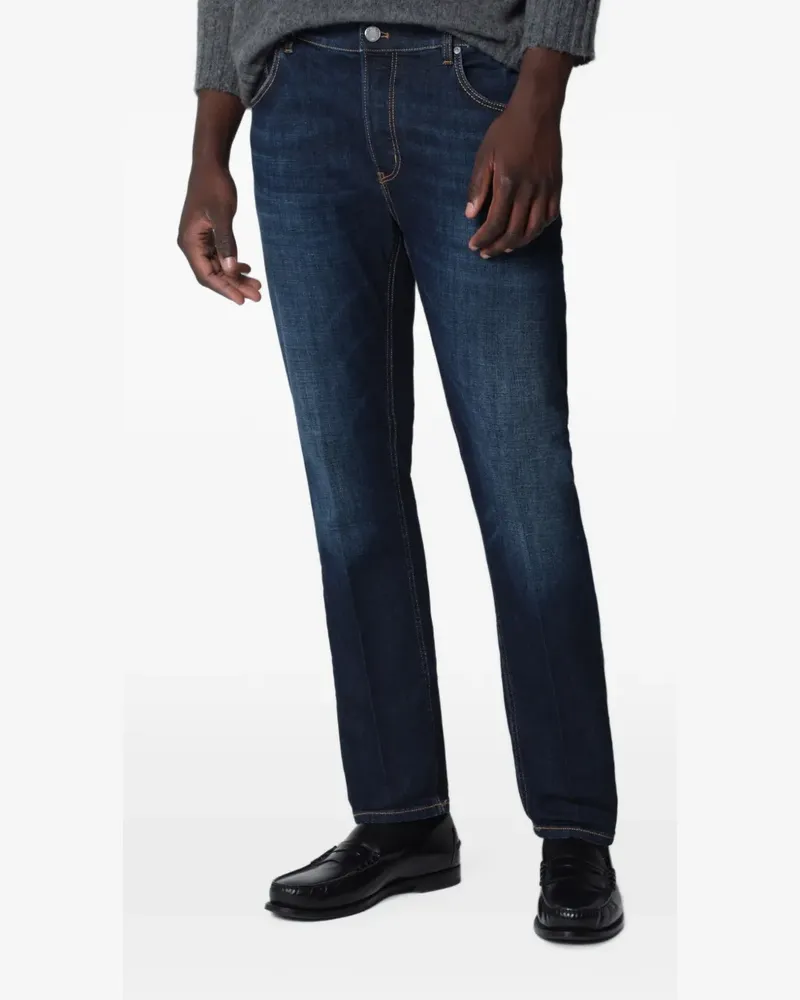 PT TORINO faded-effect slim-fit jeans - Blau Blau