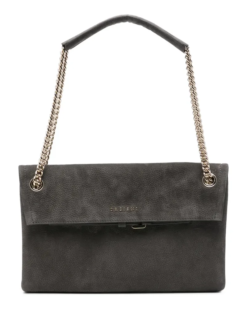 Orciani Schultertasche mit Kettenriemen - Grau Grau