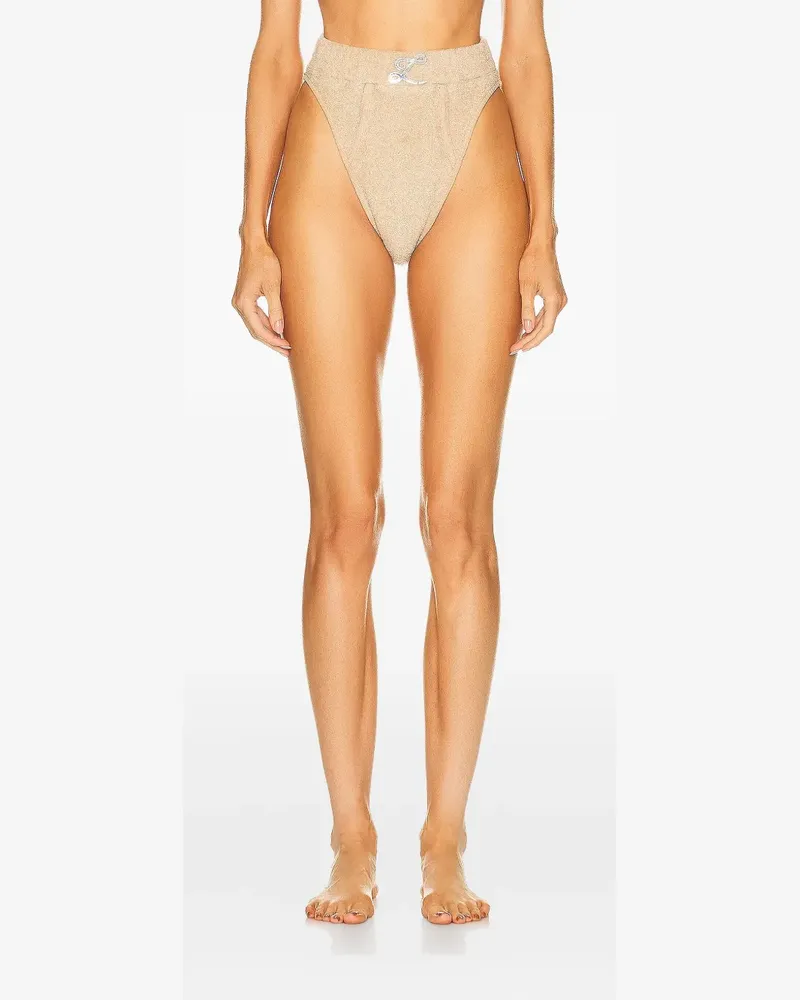 LaQuan Smith high-waisted briefs - Nude Nude