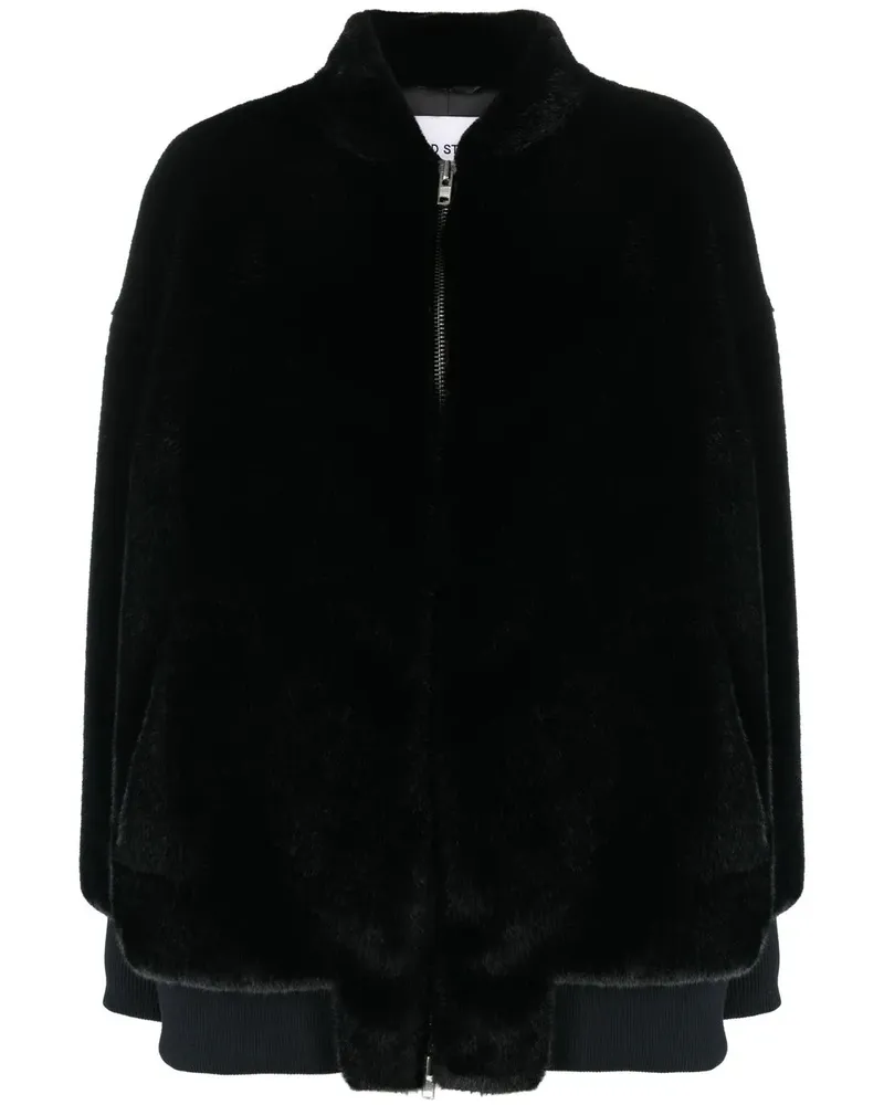 STAND Iman Bomberjacke - Schwarz Schwarz