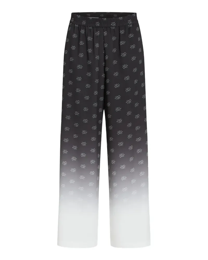 Karl Lagerfeld Hose mit Ombré-Effekt - Schwarz Schwarz