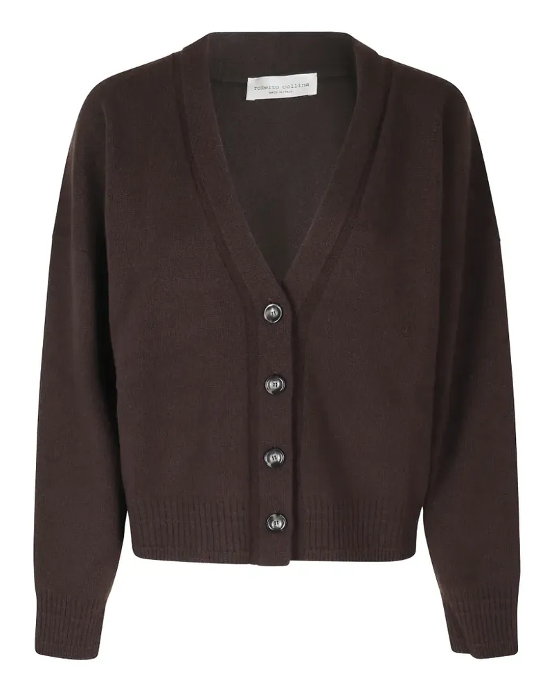 Roberto Collina Cardigan mit V-Ausschnitt - Braun Braun