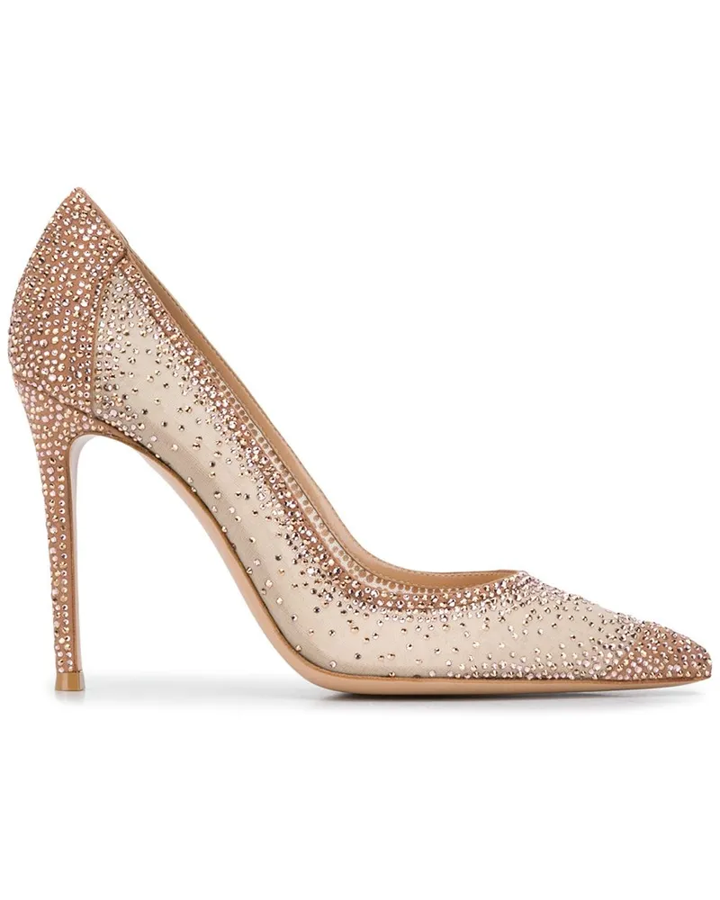 Gianvito Rossi Rania' Pumps mit Kristallen, 105mm - Rosa Rosa