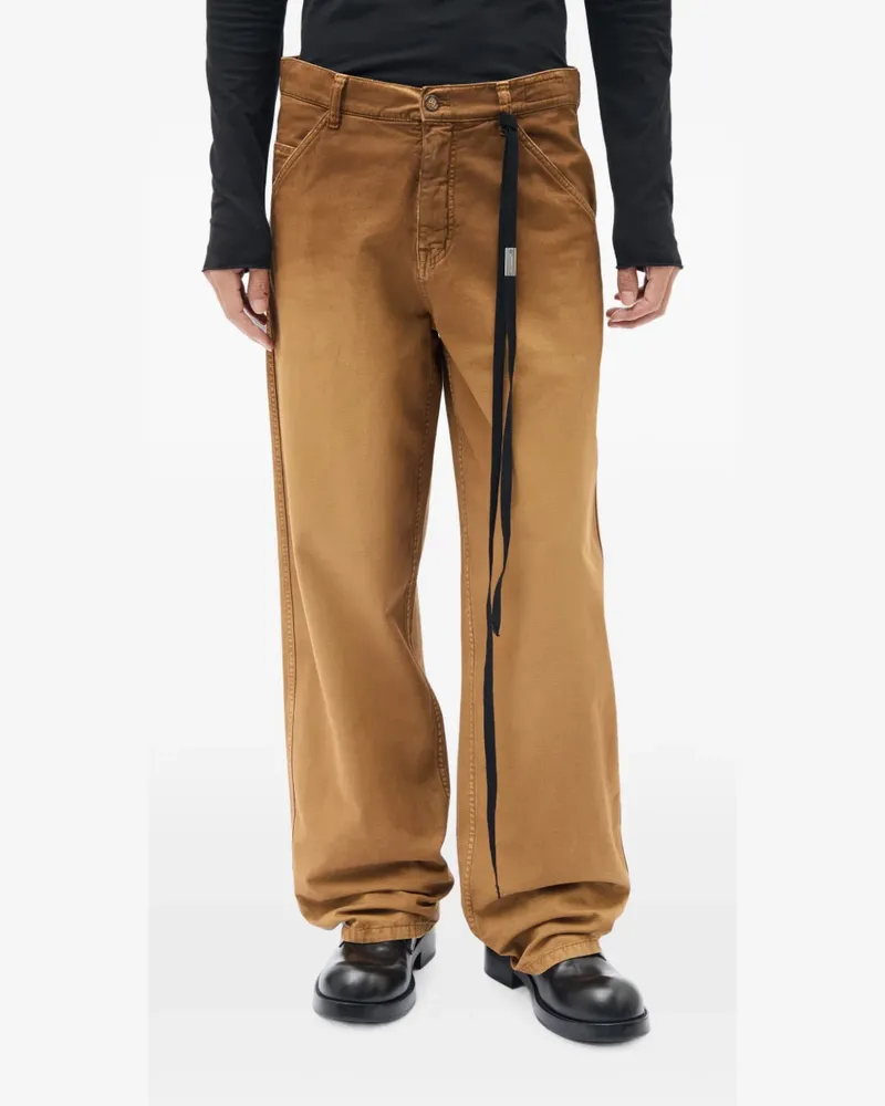 Ann Demeulemeester Drill Hose aus gebürsteter Baumwolle - Nude Nude