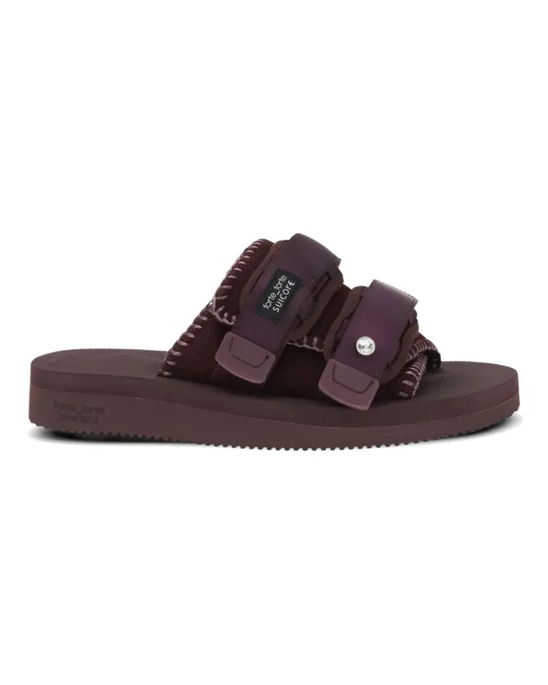 forte_forte x Suicoke straps topstitching sandals - Violett Violett