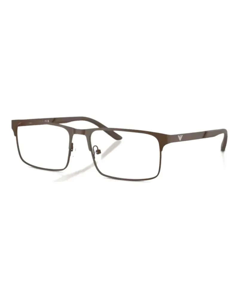 Emporio Armani Brille mit eckigem Gestell - Braun Braun