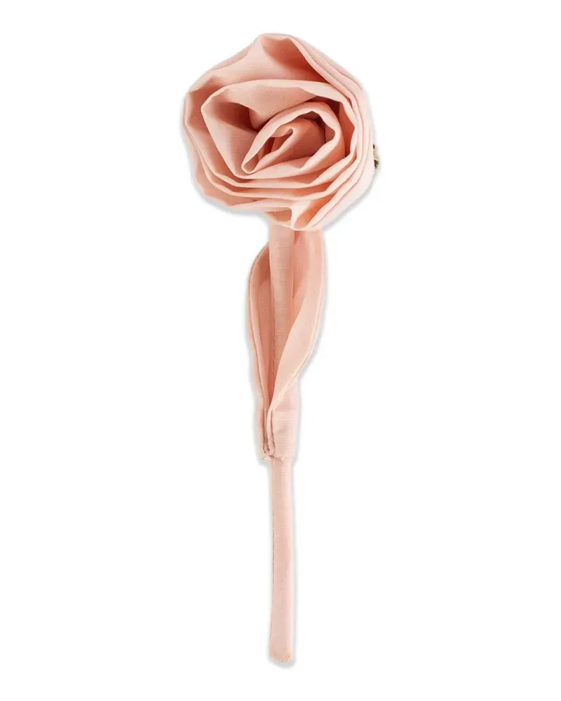 Simone Rocha rose-motif taffeta brooch - Rosa Rosa