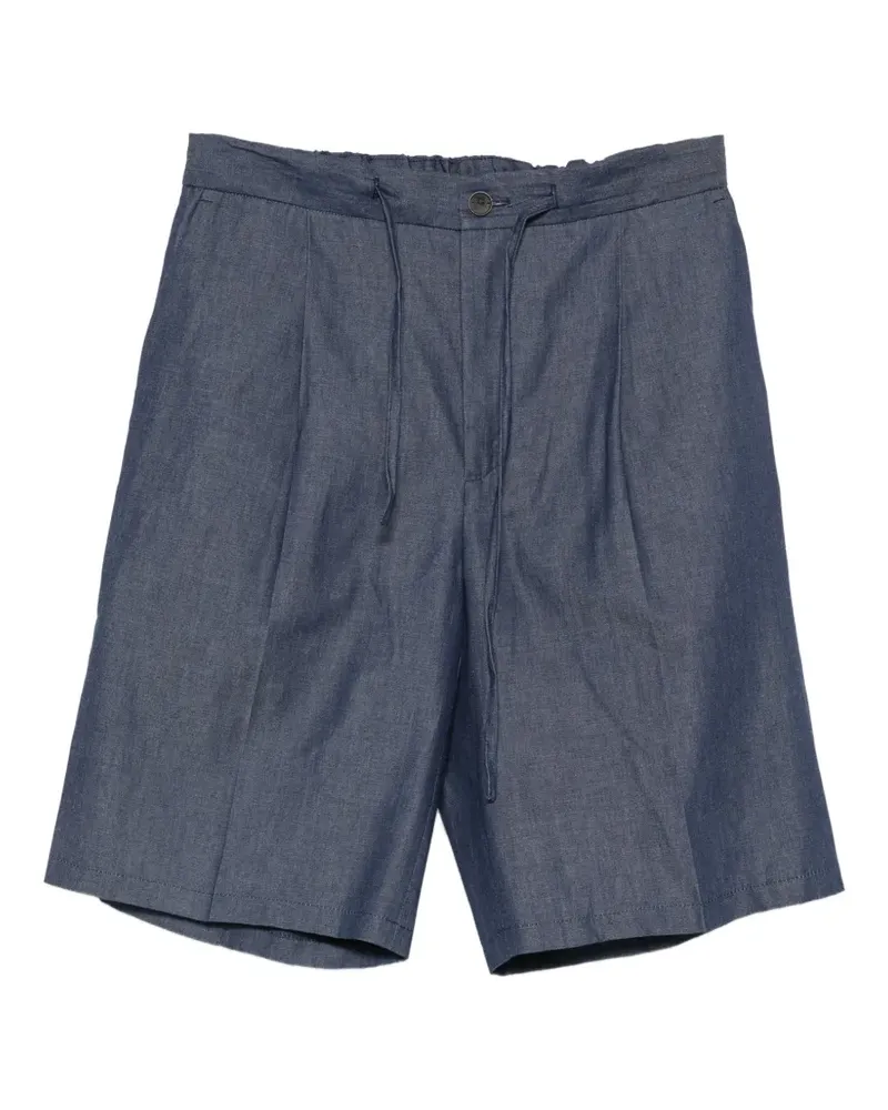 Hevò pleated drawstring shorts - Blau Blau