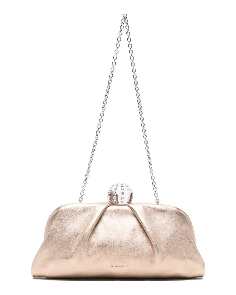 Aquazzura Tequila chain-strap clutch bag - Gold Gold