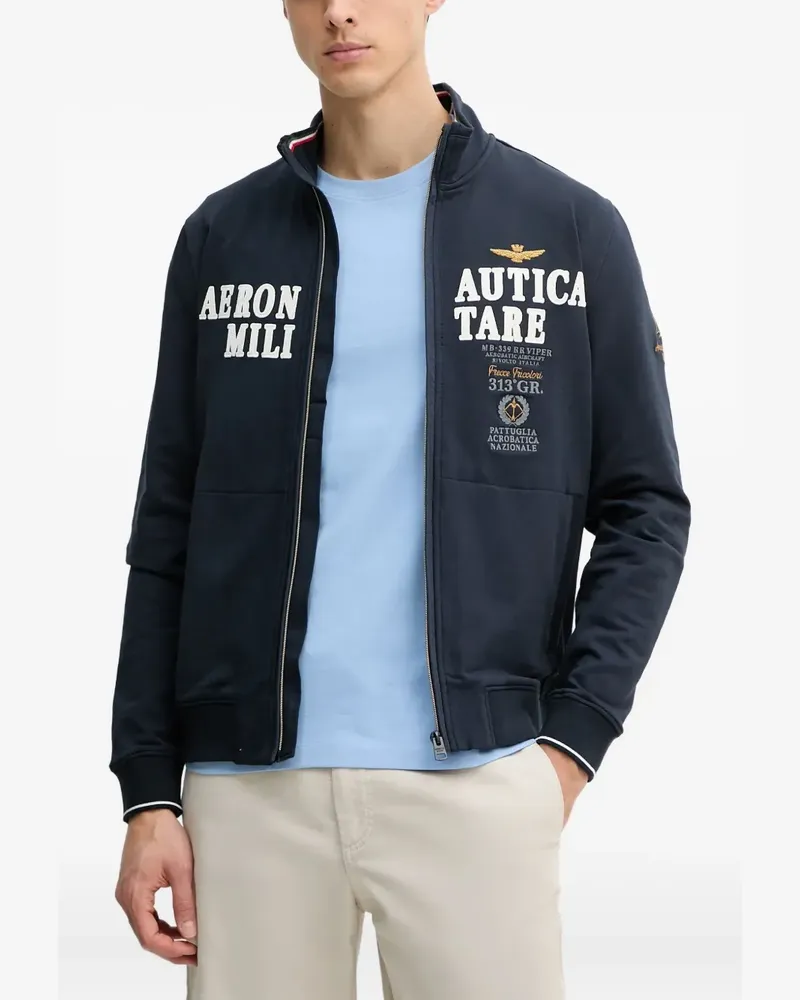 Aeronautica Militare Sweatshirtjacke mit Reißverschluss - Blau Blau