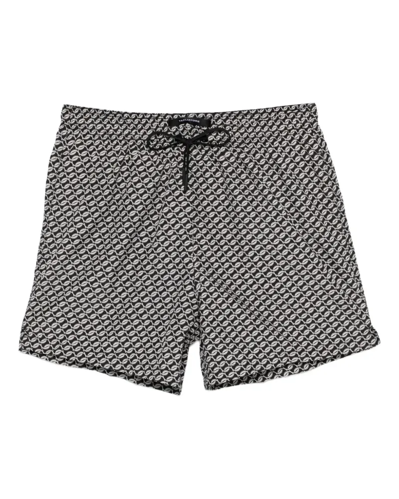 Tagliatore geometric-print swim shorts - Schwarz Schwarz
