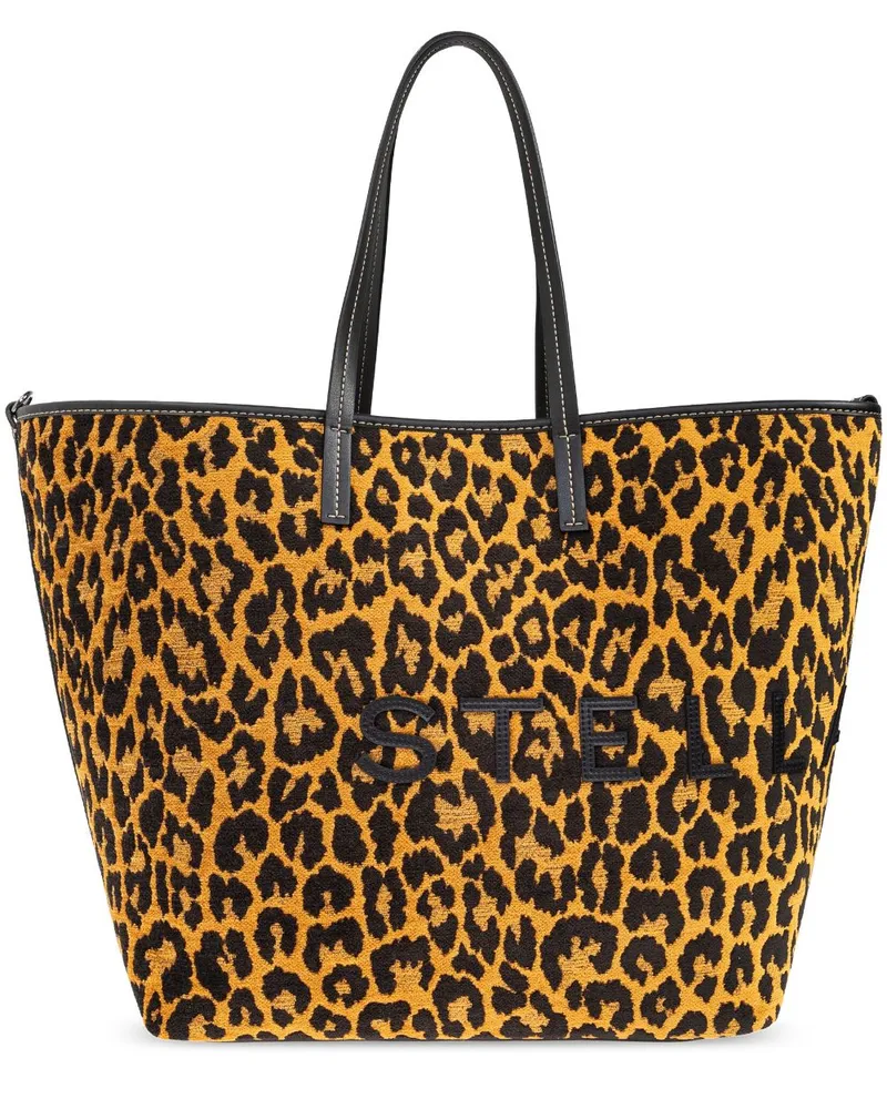 Stella McCartney Tote Bag mit Geparden-Print - Braun Braun