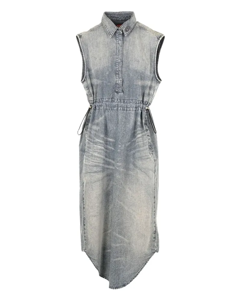 Diesel Jeanskleid mit Kordelzug - Blau Blau
