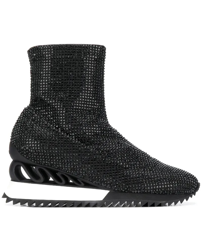 Le Silla Reiko Wave' Sneaker-Boots - Schwarz Schwarz