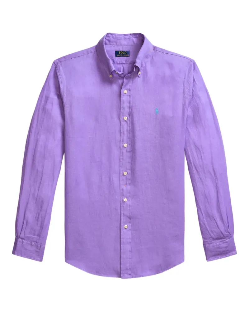 Ralph Lauren Klassisches Leinenhemd - Violett Violett