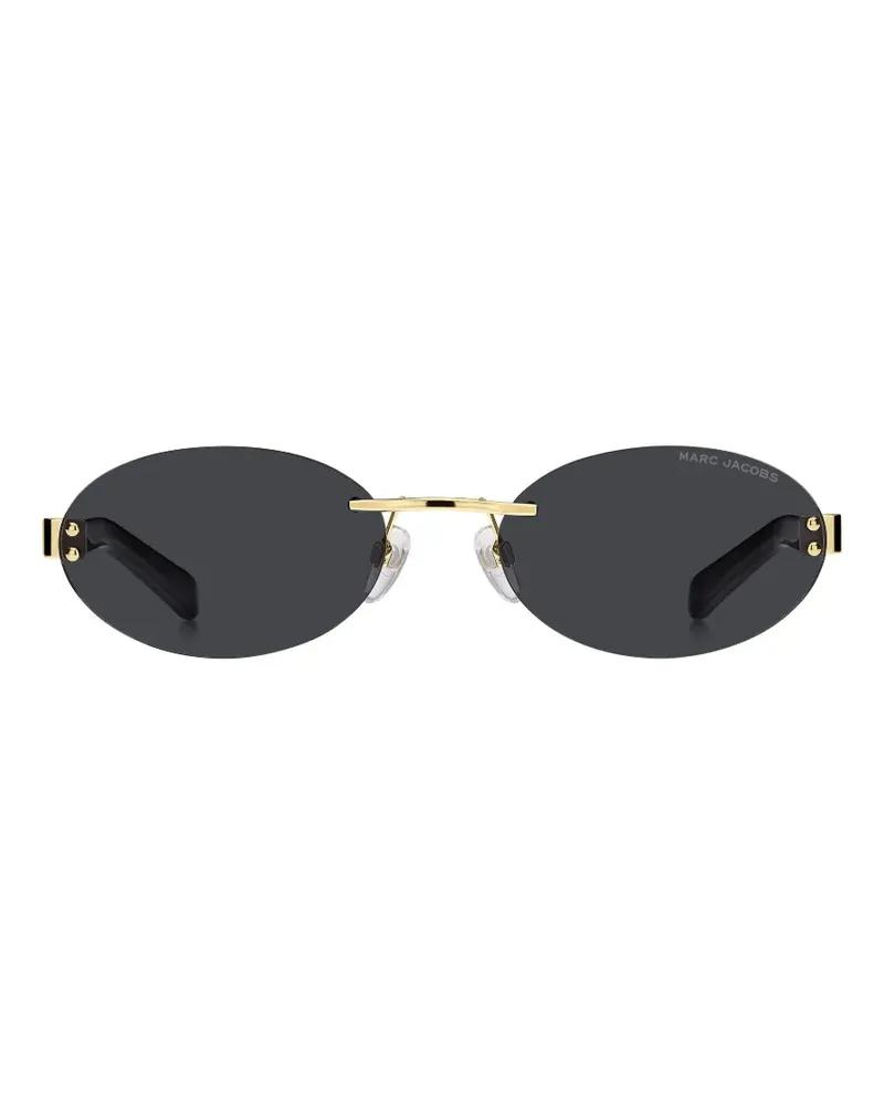 Marc Jacobs Rahmenlose Sonnenbrille mit ovalem Gestell - Gold Gold