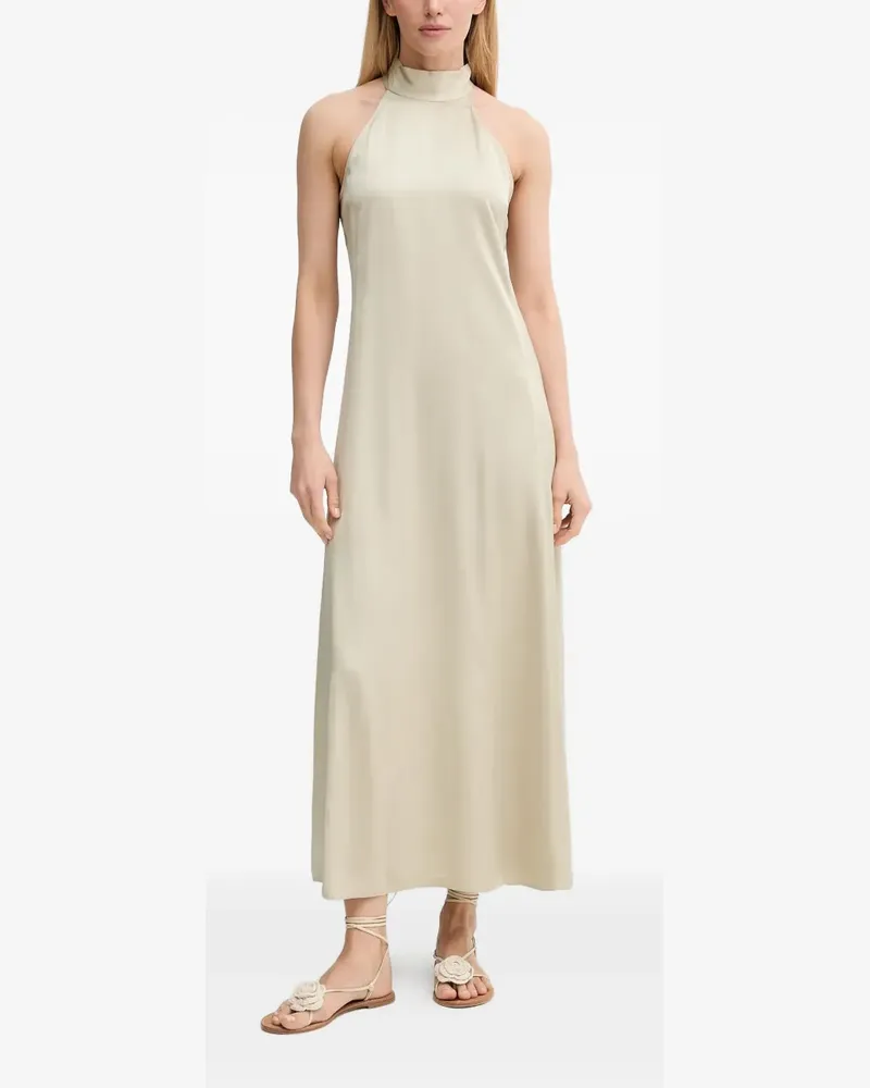 Samsøe & Samsøe Midikleid mit Neckholder - Nude Nude