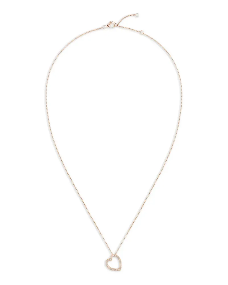 Repossi Antifer Halskette mit Diamant-Herzanhänger - Rosa Rosa