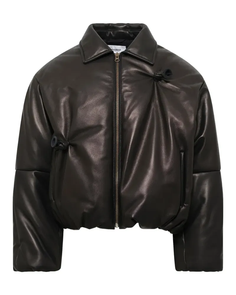 Doublet Inflated Balloon Lederjacke - Schwarz Schwarz