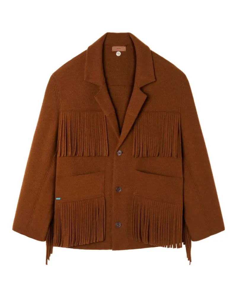 Alanui Spirit Of The West fringed blazer - Braun Braun