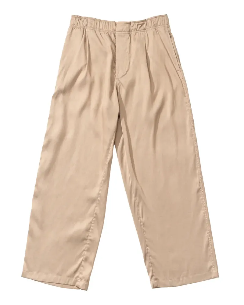 Our Legacy Salone pleated wide-leg trousers - Nude Nude