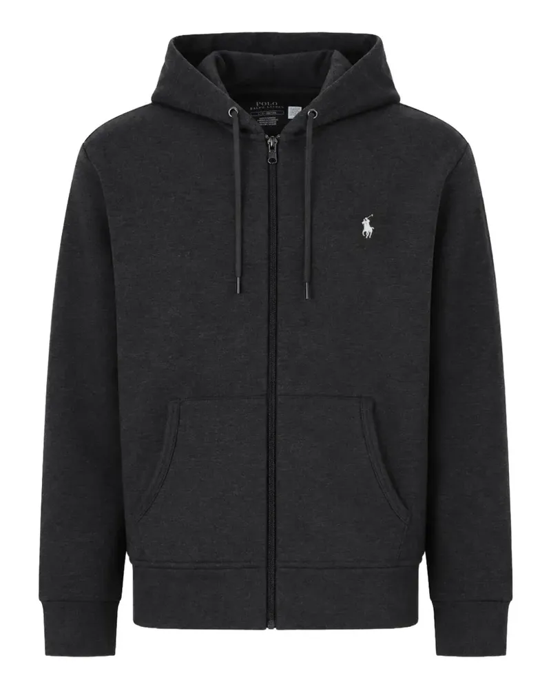 Ralph Lauren logo-embroidered zip-up hoodie - Grau Grau