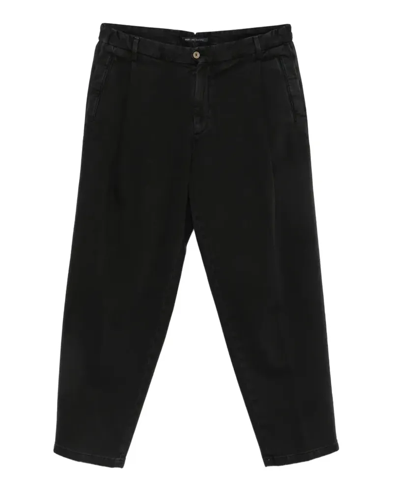 Briglia 1949 Straight-Leg-Hose mit Falten - Schwarz Schwarz