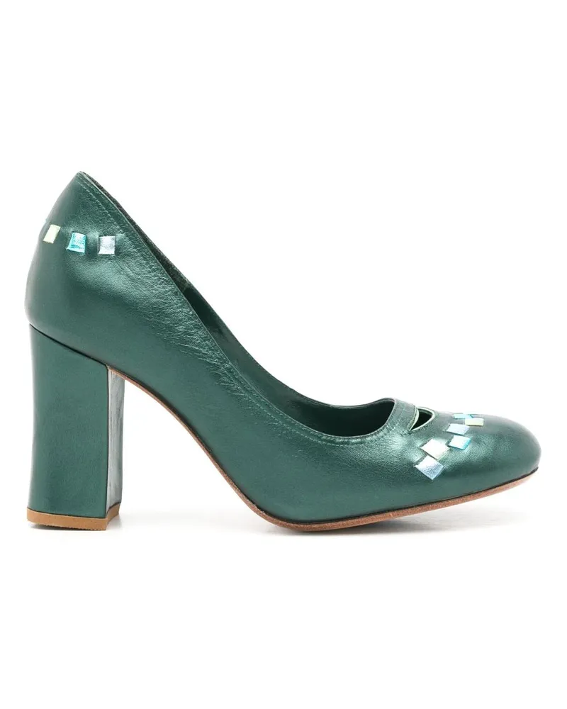 Sarah Chofakian Scarpin Pumps 70mm - Grün Grün