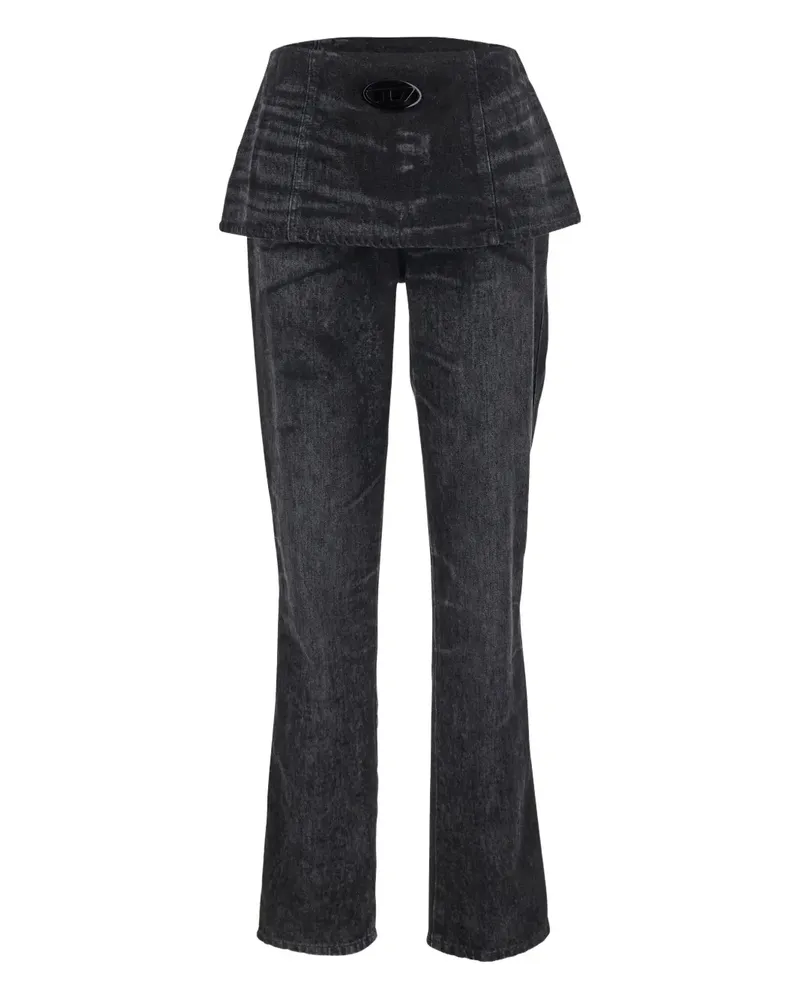 Diesel D-Hourijan-Fsh2 Jeans mit Schößchen - Grau Grau