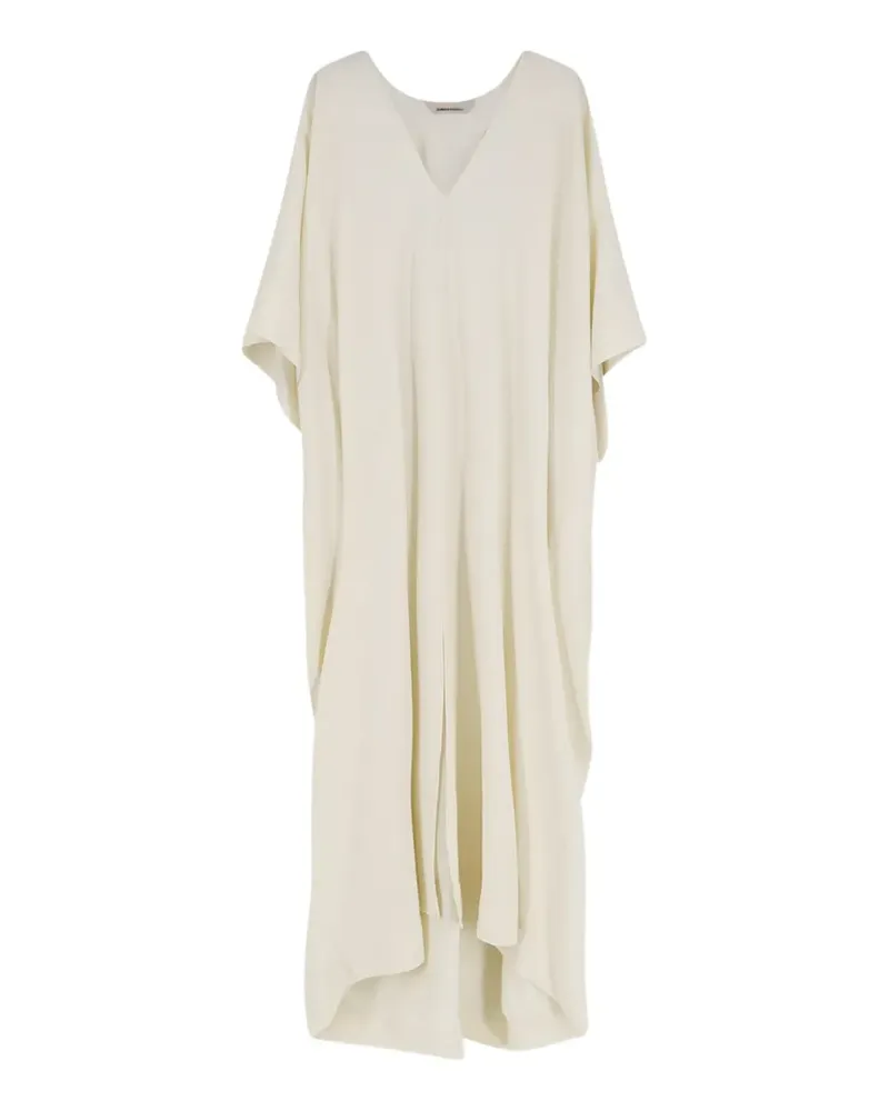 Alberta Ferretti Kleid mit V-Ausschnitt - Nude Nude