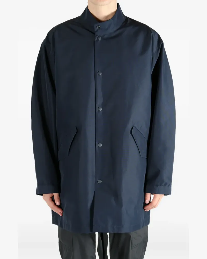 nanamica snap-fastening patch-pocket coat - Blau Blau