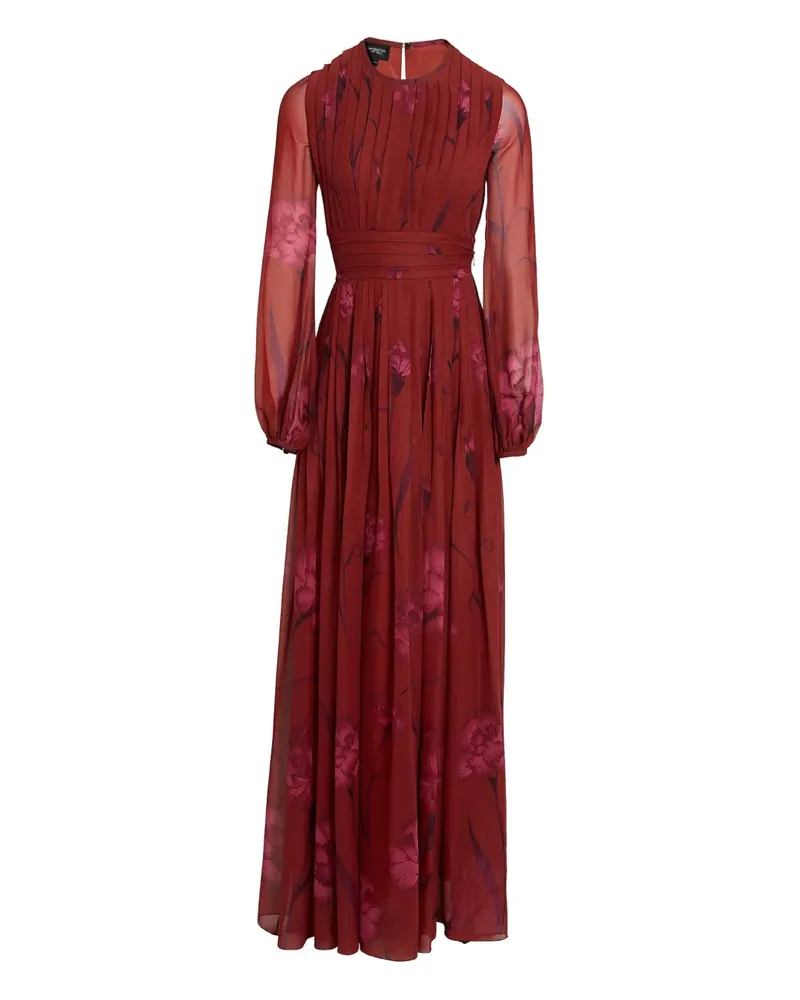 Giambattista Valli Maxikleid mit Blumen-Print - Rot Rot