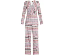 Jumpsuit mit Zickzackmuster - Rosa