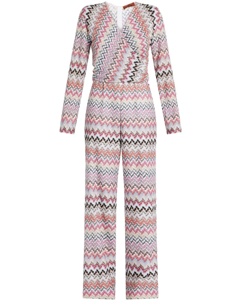 Missoni Jumpsuit mit Zickzackmuster - Rosa Rosa