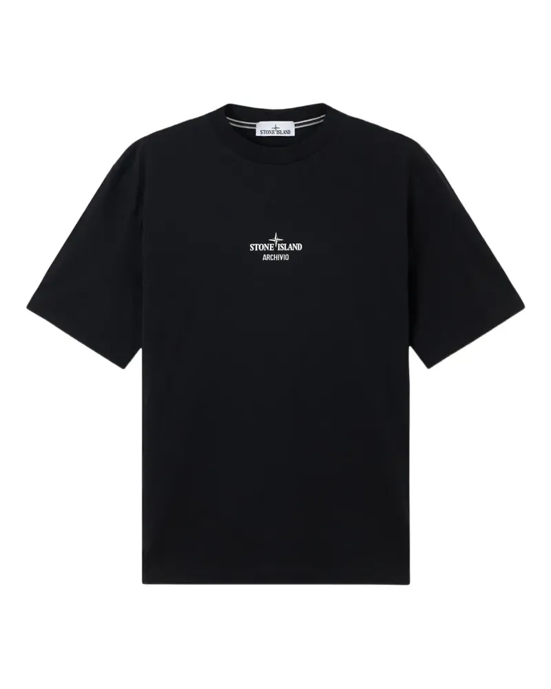 Stone Island Archivio T-Shirt mit Logo-Print - Schwarz Schwarz