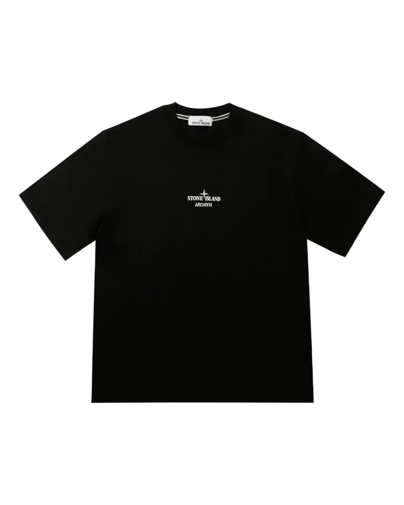 Stone Island Archivio T-Shirt mit Logo-Print - Schwarz Schwarz