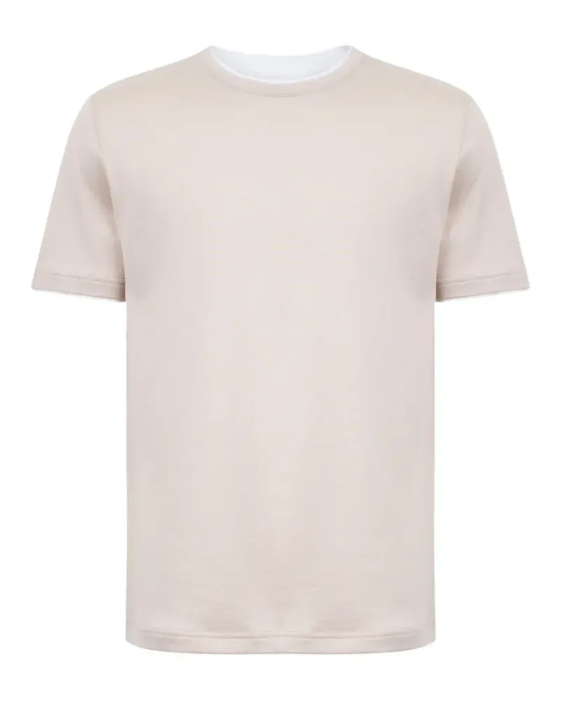 Eleventy T-Shirt mit rundem Ausschnitt - Nude Nude