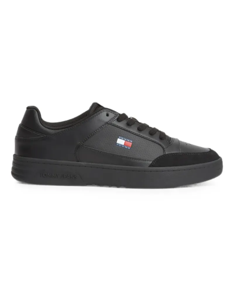 Tommy Hilfiger Sneakers mit perforiertem Einsatz - Schwarz Schwarz
