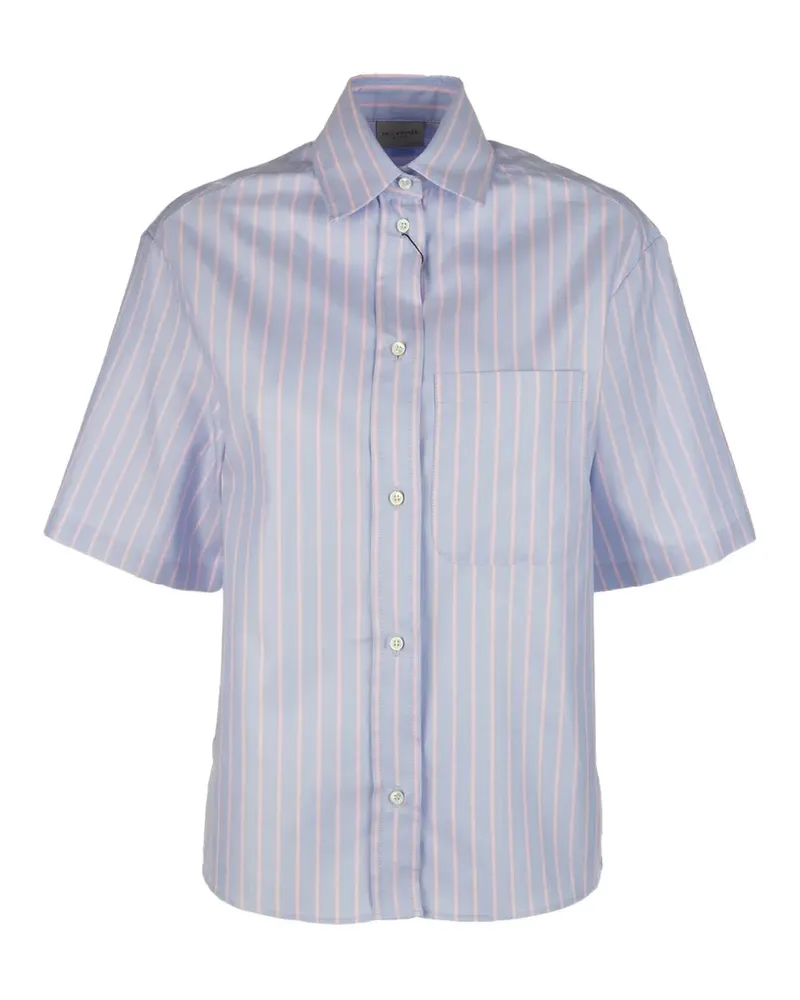 Paul & Shark striped short-sleeve shirt - Blau Blau